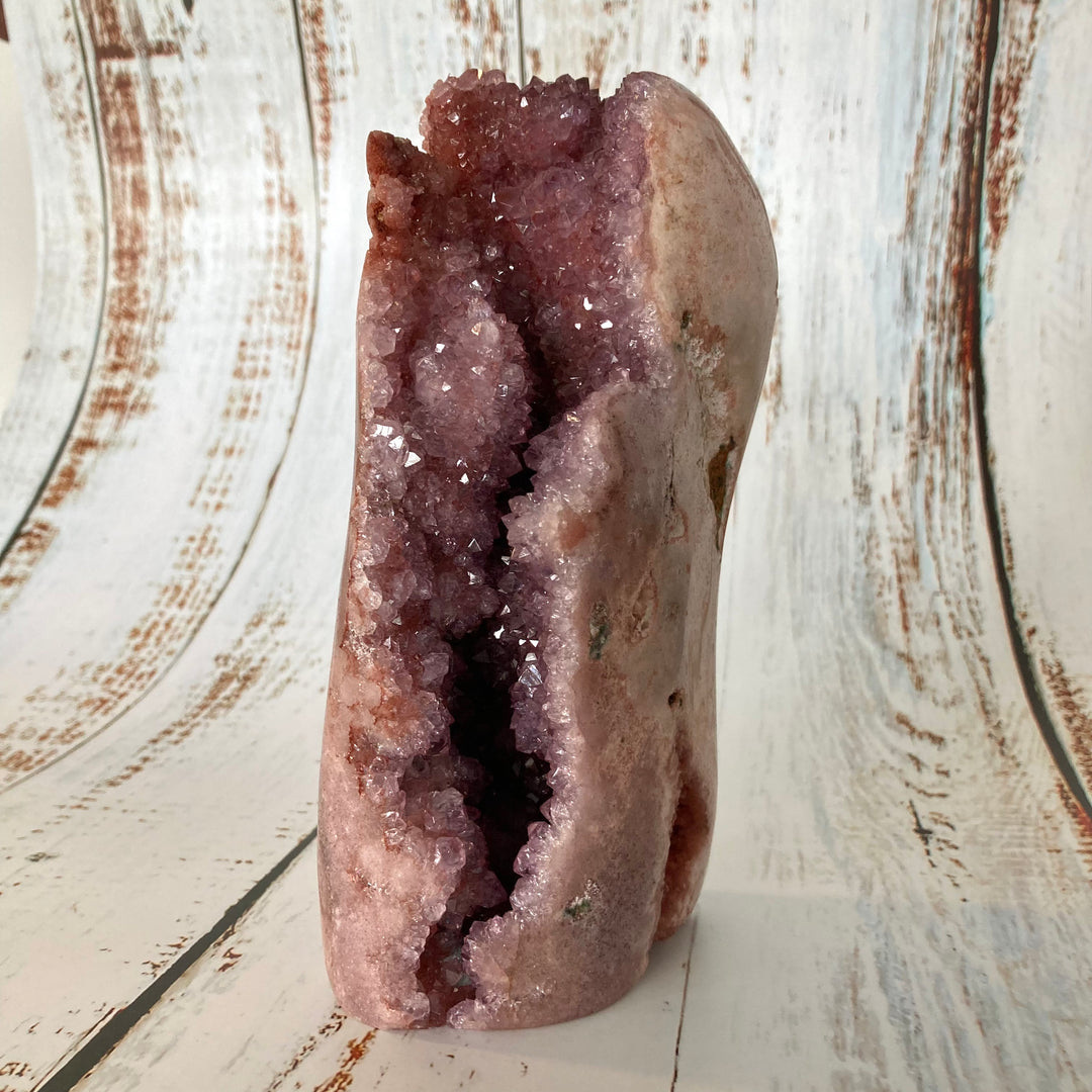 Freeform Pink Amethyst Crystal Cluster