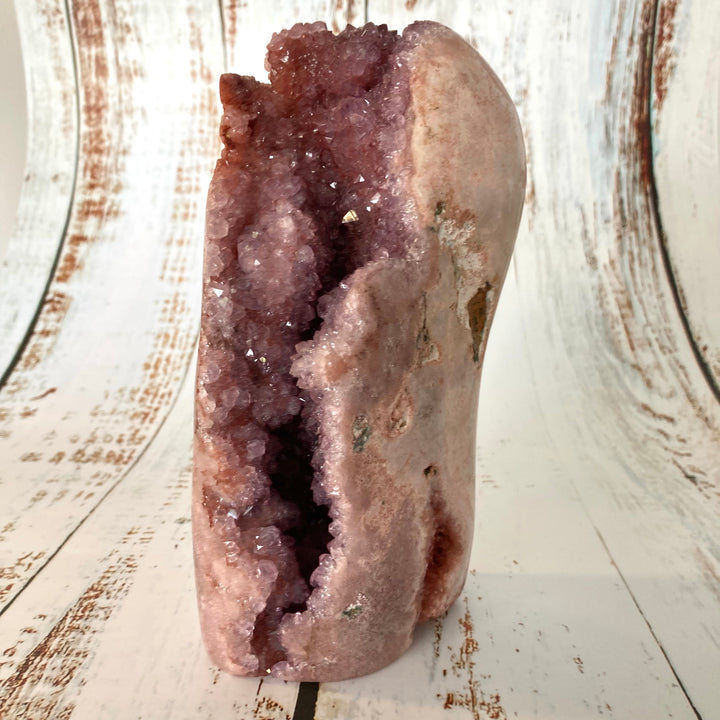 Freeform Pink Amethyst Crystal Cluster