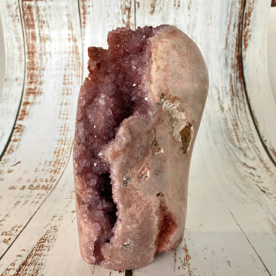 Freeform Pink Amethyst Crystal Cluster