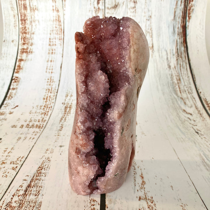 Freeform Pink Amethyst Crystal Cluster