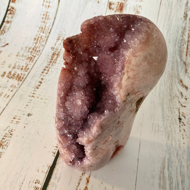 Freeform Pink Amethyst Crystal Cluster