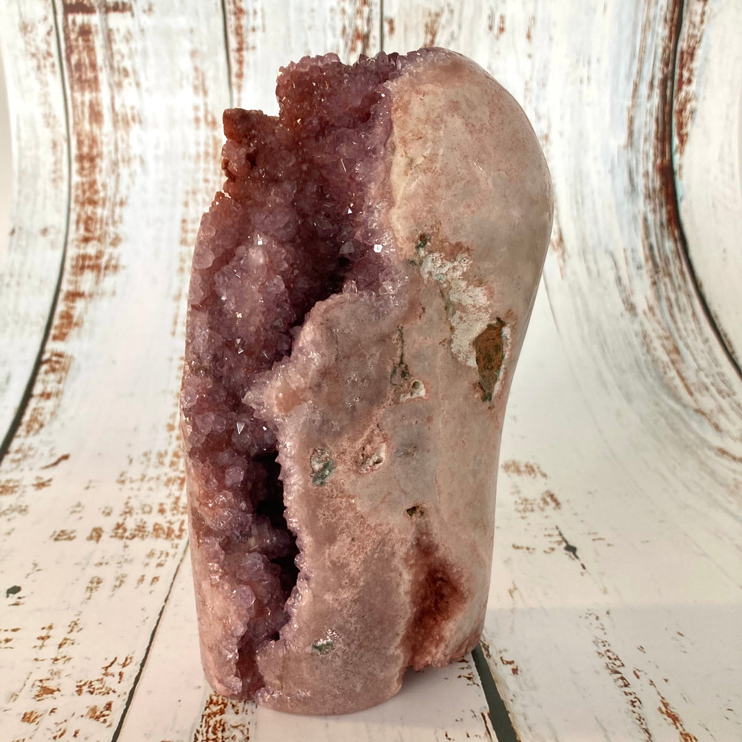 Freeform Pink Amethyst Crystal Cluster