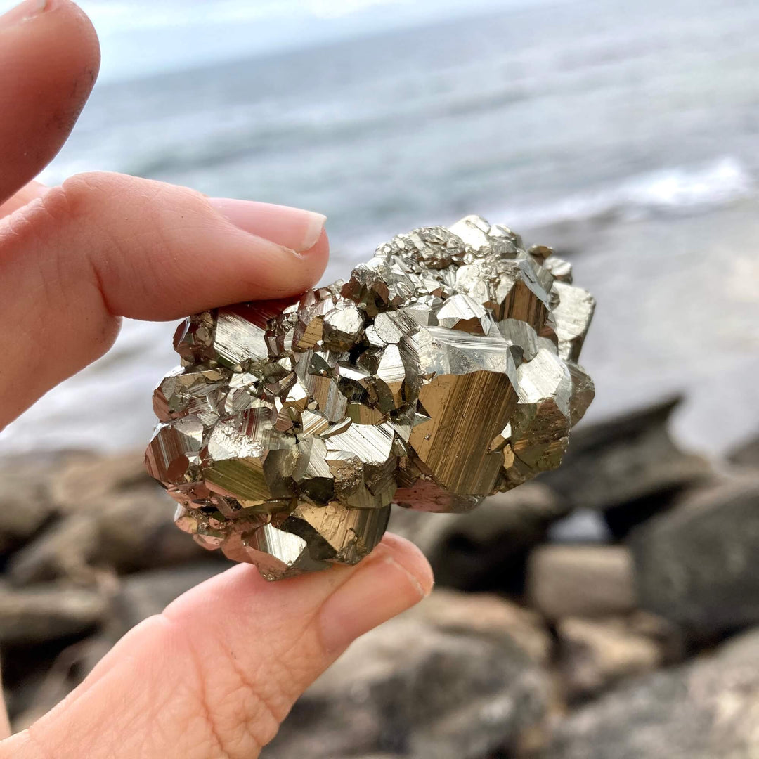 Pyrite Crystal Cluster