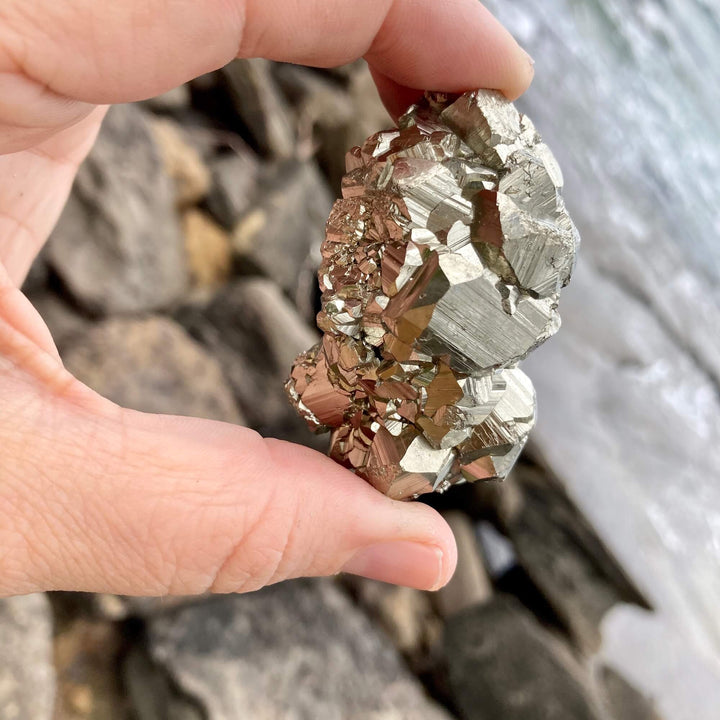 Pyrite Crystal Cluster