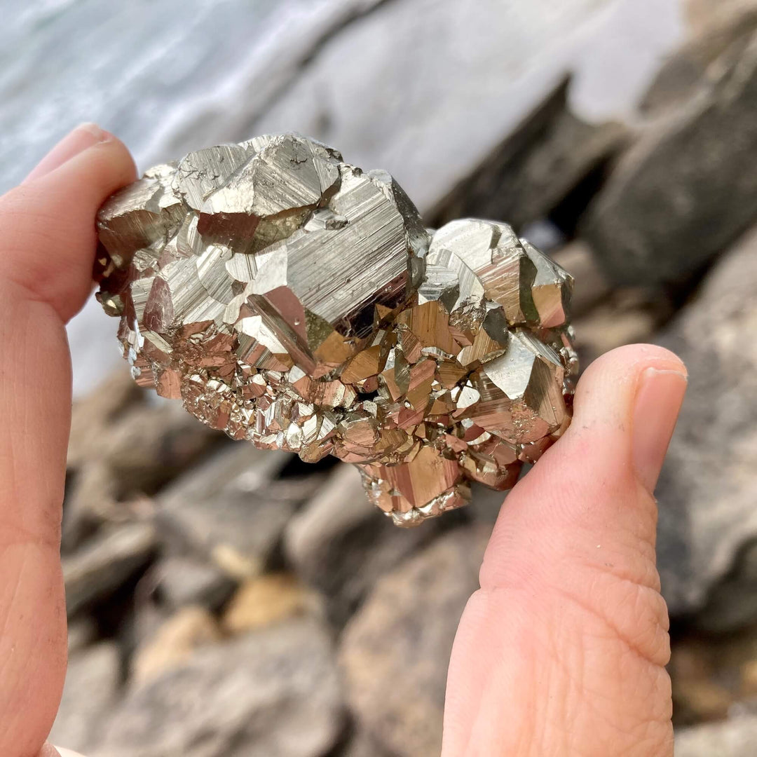 Pyrite Crystal Cluster