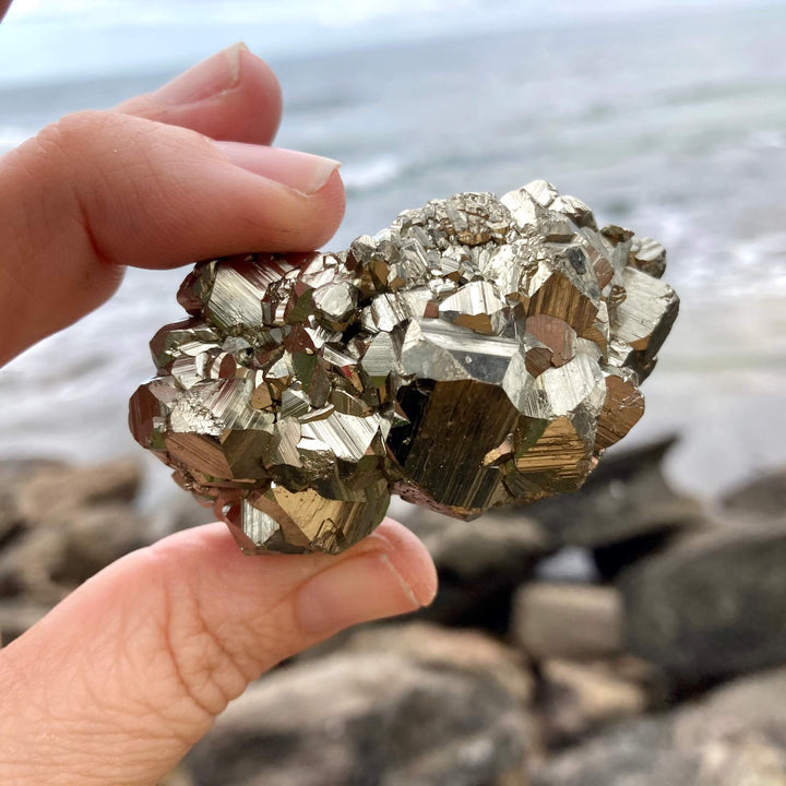 Pyrite Crystal Cluster