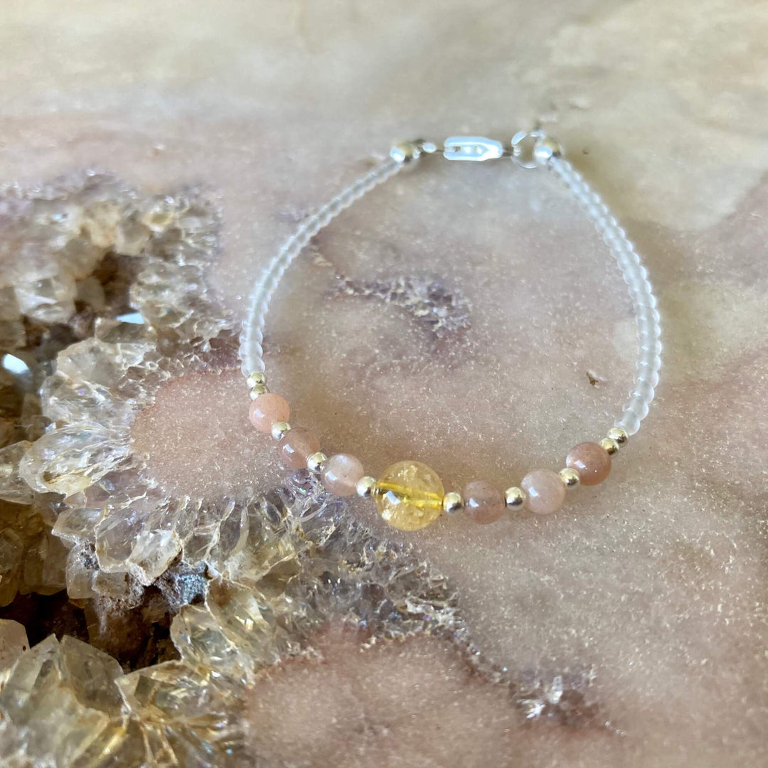 You are my sunshine crystal bracelet